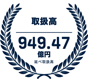 取引高 949.47億円 述べ取引高
